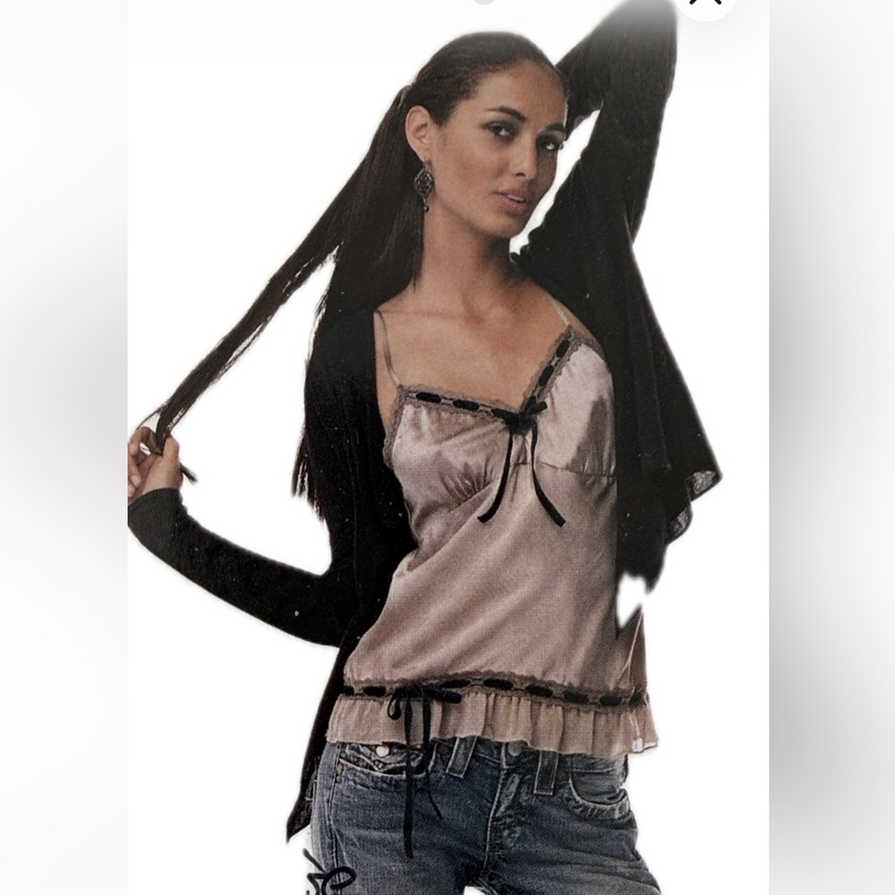 Gold Hawk silk camisole